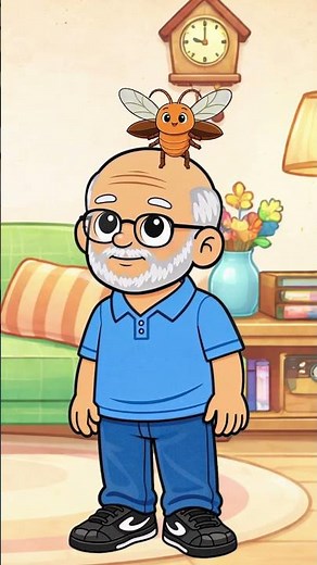 Eu vi uma barata na careca do vovô #musicainfantil #shortsbaby #nurseryrhymes #kids #kidsvideos
