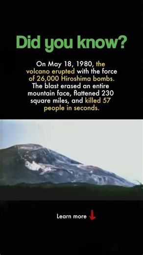 🌋 The Night Mount St. Helens Blew Apart