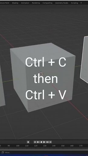 How to Duplicate object in blender with short key