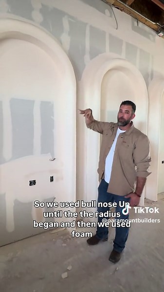 The arches were a nonanegotiable for this client, for good reason, it's going to be stunning once it's complete! • #construction #constructionlife #constructionworker #remodeling #generalcontractor