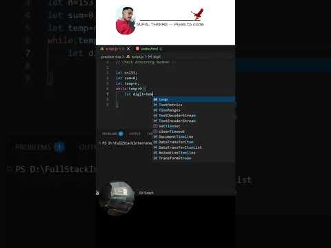 Check Armstrong Number in JavaScript ⚡ #coding #shorts