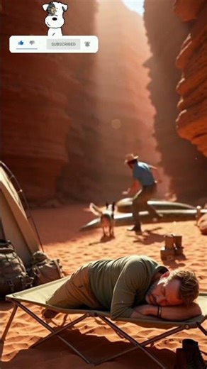 “He Was Sleeping… Then THIS Happened in the Desert!”#shorts #subscribe