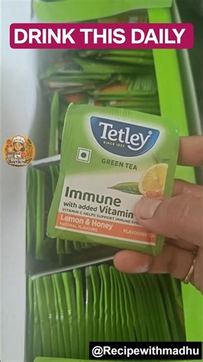 Tetley Green Tea 🍵 💚Drink This Every Evening 🔥#viral #shorts #greentea #youtubeshorts