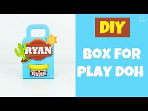 Mini Play doh Box Template | SVG Files for Cricut | Assembly Tutorial | Ohpartyland! 🎊|