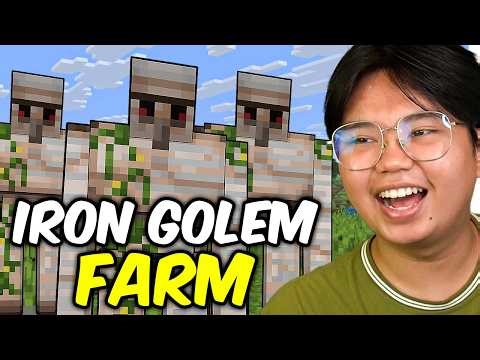 I Made an IRON GOLEM FARM in Minecraft
