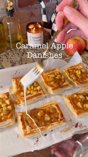 Isn’t my sister’s kitchen beautiful?? We are currently living in chaos until our house is finished but we are SO close and excited! Hope you guys enjoy this easy fall dessert! #falldesserts #fall #easyrecipes #baking | At Home Cook