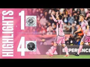 HIGHLIGHTS: New England 1-4 Inter Miami CF | Messi with 2 goals and 1 assist | MLS