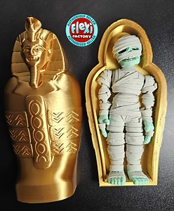 Mummy Fidget Toy – 3D Printed Articulated Figure & Sarcophagus | Halloween Decor and Gift - Etsy