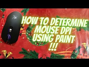 How to determine mouse DPI by using paint apps