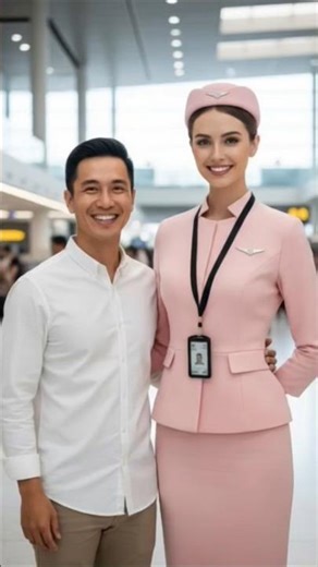 A Warm Welcome: Pretty Air Hostess Meets Dubai Prince | Cabin Crew Moments #airhostess #dubai
