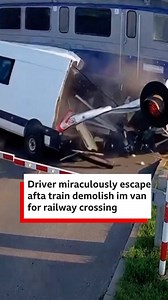50K views · 608 reactions | Polish authorities don release video of train wey jam van wey trap ontop a railway crossing for Kraków. Nobody wunjure for di incident. But officials say dem release di video to remind drivers to exercise serious caution for railway crossings. #train #accidents #bbcpidgin | BBC News Pidgin | Facebook