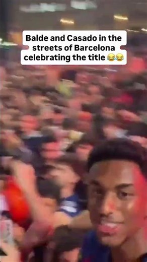 Balde celebrating in the streets of Barcelona 🤩 (via alejandrobalde/IG)