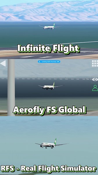 Boeing 787-10 Eva Airways Landing Simulation