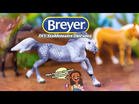 DIY - How to Make: Breyer Horse Diorama PLUS Custom Painted Stablemates