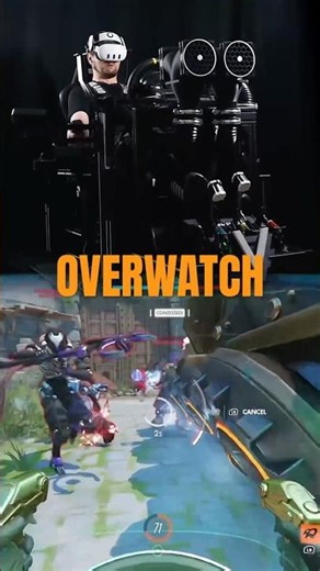 Overwatch connected to the motion rig. I have tweaked some settings to feel more acceleration…