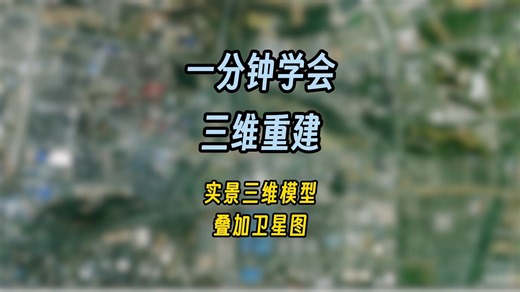 实景三维模型叠加卫星图