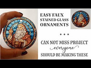 Faux Stained Glass Ornaments- Incredibly Easy. This is a Must Watch How To Using New PYD Life Press!