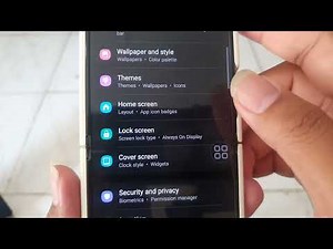 Samsung Galaxy Z Flip 5: How to Add or Remove Calendar Widget for Cover Screen (Android 13)