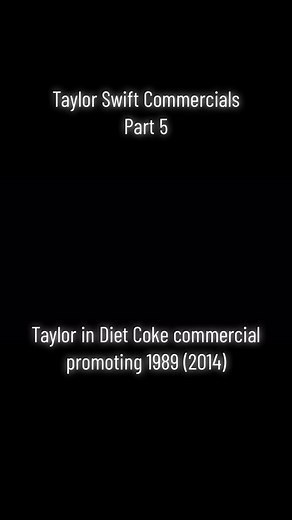 Taylor stars in Diet Coke commercial promoting 1989 (2014) #taylorswift #taylornation #theerastour #theerastourtaylorswift #taylorsversion #giveaway #dietcoke #coke @taylorswift @taylornation @Coca-Cola US