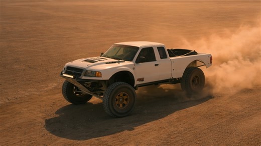 A powerful off road truck built for the desert