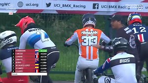 Another one for Niek Kiemmann! 🙌 The Olympic Champion's winning lap dazzled everyone and earned him his first BMX World Cup title in 16 months. #BMXRacingWC | #OlympicQualifiers | #RoadToParis2024 | UCI BMX Racing | Olympics
