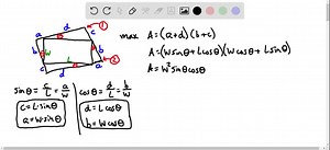 Find the maximum area of a rectangle that can be circum-...