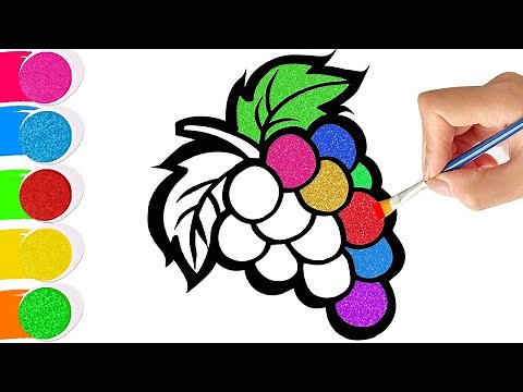 How to Draw Grapes | Step by Step