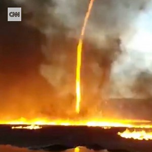 A firenado struck Derbyshire, England, requiring ten fire engines at its height. There were no reported casualties. | CNN