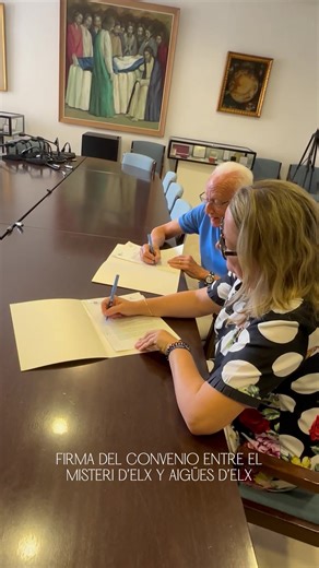 Un nuevo paso para el Misteri d’Elx. Hoy se ha firmado la renovación...