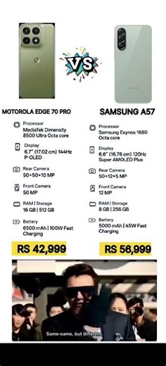 MOTOROLA EDGE 70 PRO VS SAMSUNG A57 !! #shorts #viral #trending #youtubeshorts #shortvideo #funny#yt