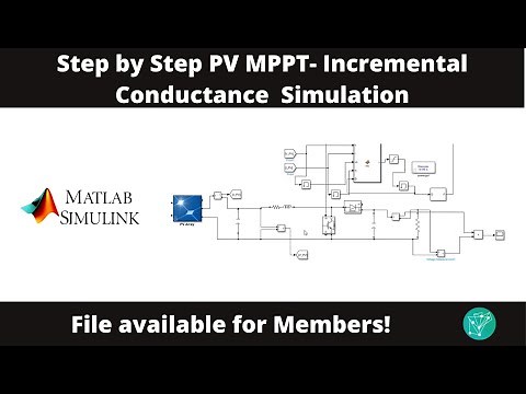 PV MPPT Incremental Conductance on Simulink / MATLAB | Step-by-Step |