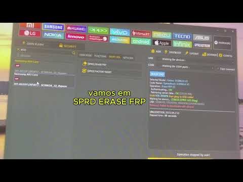 Desbloqueio conta google A03 core - By UnlockTool (A032M) FRP Test Point
