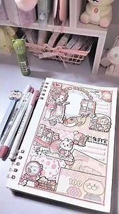 Making Kawaii Journal ? New Year Festival Theme 🎇#asmr #journal #sticker #journaling