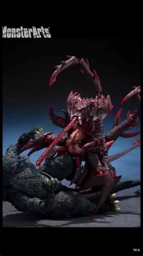 S.H. MonsterArts Godzilla Jr. & Destroyah Evolution Set Official.