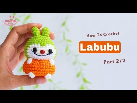 #460 | Amigurumi Labubu Pumpkin (2/2) | Crochet No Sew | Amigurumi Beginner Tutorial | AmivuiStudio