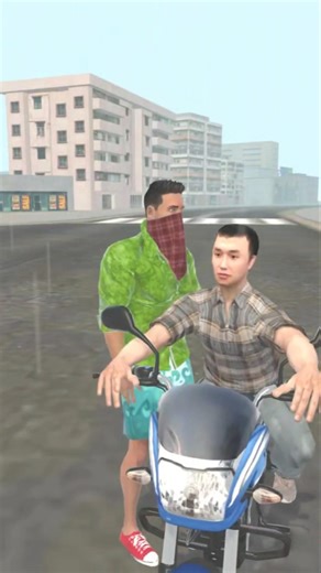I snatched the Hero Splendor, then the police arrived, so I ran away #shorts #shortvideo