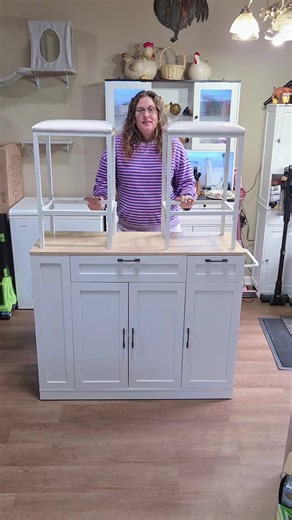 Stylish Kitchen Island with Hidden Features