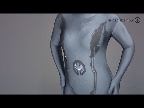 Cortana Costume with Animating LEDs