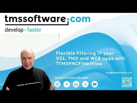 Flexible filtering in your VCL, FMX and WEB apps with TTMSFNCFilterView