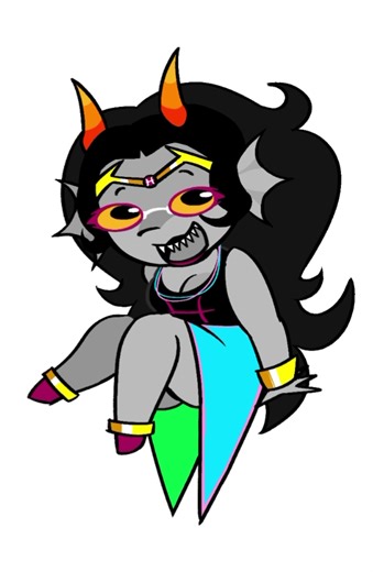 #homestuck i might scrap. this if i dont have. time to finish it. hi feferi