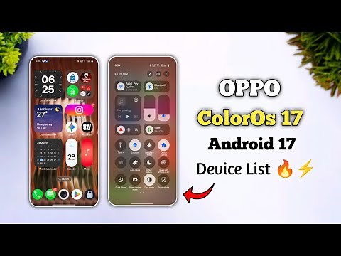 Oppo ColorOs 17 And Android 17 Update Device List Name 🔥⚡ | ColorOs 17 Update And Features 2026