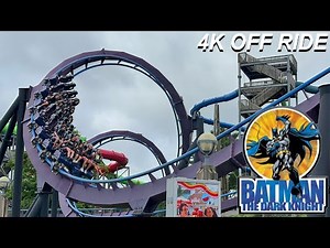 Batman: The Dark Knight (4K OFF Ride POV)- Six Flags New England, Agawam, MA