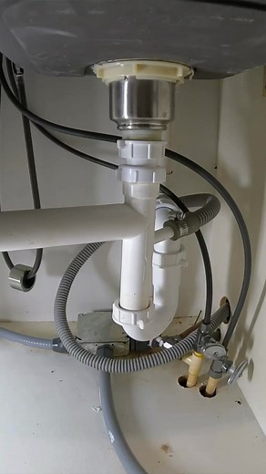 108K views · 1K reactions | Repiping a kitchen sink drain 﫠Client had a leak coming from kitchen sink strainer. I replaced the strainer but also eliminated the deep p-trap and installed a cleanout for future drain cleaning #Plumber #Plumbing #PlumbingRepair #DIY #Handyman #Construction #PositiveVibes #HVAC #Electrician #Water #Tools | The Plumberlorian | Facebook