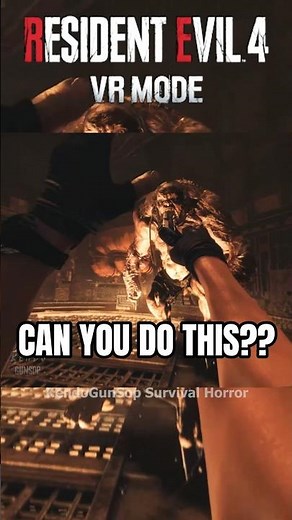 Can You Do This?? - RESIDENT EVIL 4 REMAKE VR Mode Gameplay PSVR2 #Gaming #ResidentEvil