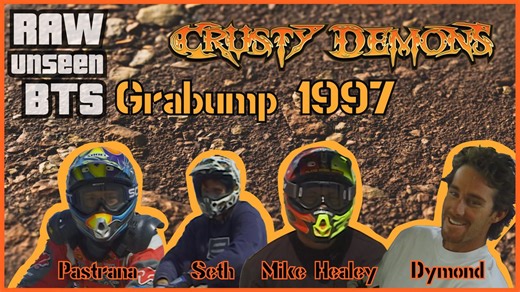 Travis Pastrana Seth Enslow, Micky Dymond, Mike Healey and others shred Grabump while filming for Crusty Demons in 1997 To get digital downloads for any of our Movies visit CrustyStore.com | Crusty Demons