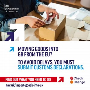 158 reactions · 19 shares | You must submit customs declarations on all goods moving from the EU into GB as they enter the country. | UK Government | Facebook