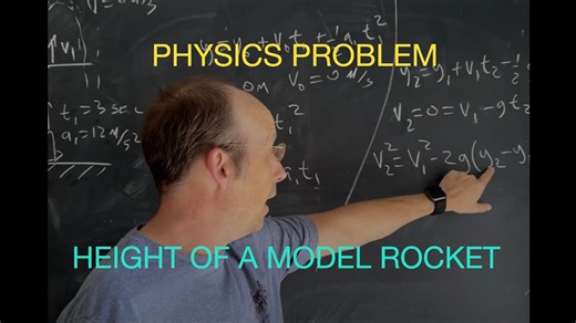 How to find the maximum height of a model rocket