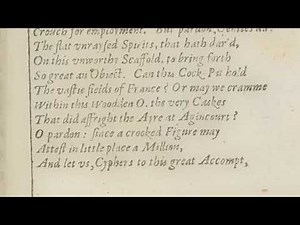 Shakespeare in Early Modern pronunciation: Prologue of "Henry V"