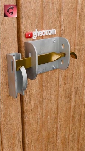 #gheocom Manual Gate Thumb Latch with Locking Feature – Simple & Secure DIY Idea #shorts