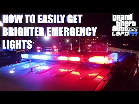 How To Install Brighter Emergency Lights (ELS Dim Emergency Lights Fix!) 2025 #LSPDFR